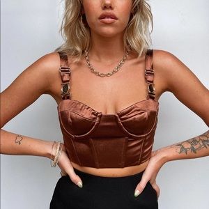 Princess Polly Leia Top Brown